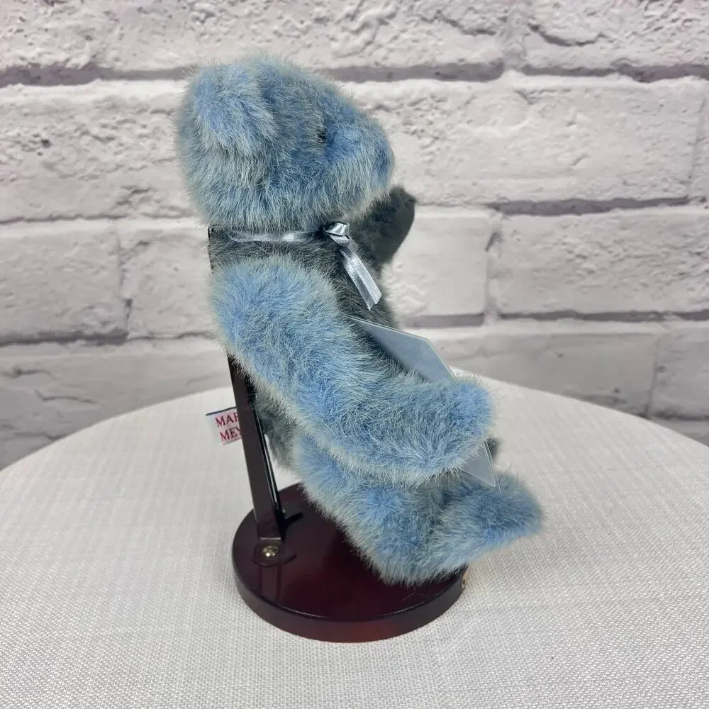 Mary‎ Meyer Grandma's Bear 1995 LE 589/2500 Jointed Blue Gray Plush Teddy Bear